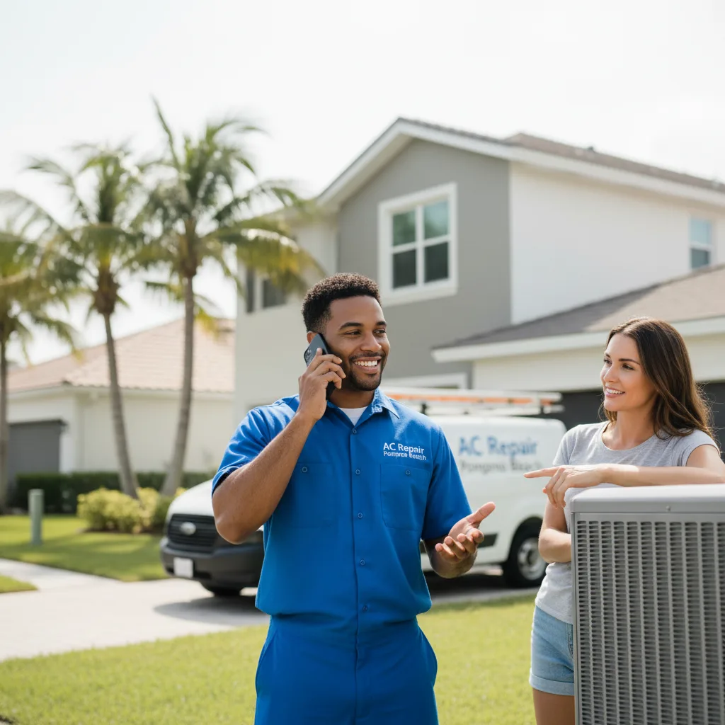 AC Repair Pompano Beach customer support in Lutz